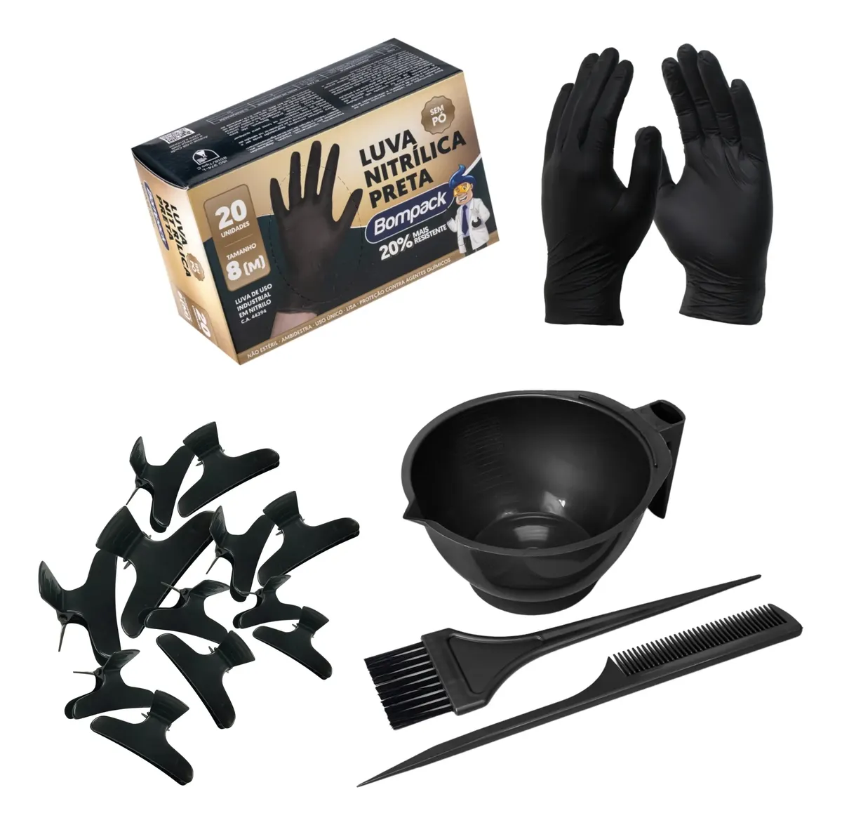 Kit Tintura com Tigela e Pincel